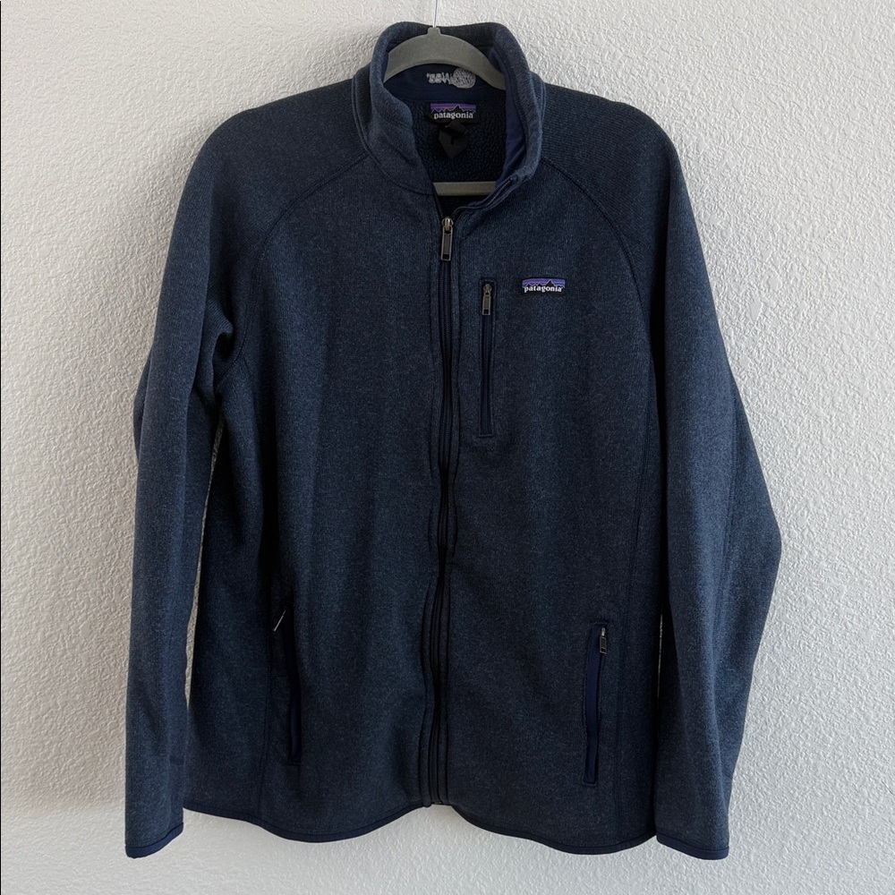 Patagonia Navy Blue Fleece Zip up Jacket